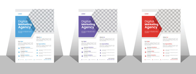 Business corporate flyer design.