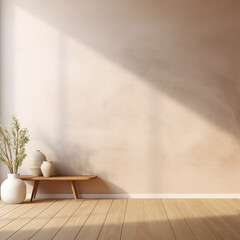 pink and gray background for product presentation  light on the left