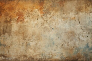 Obraz na płótnie Canvas Aged wall background with worn-out appearance. Generative AI