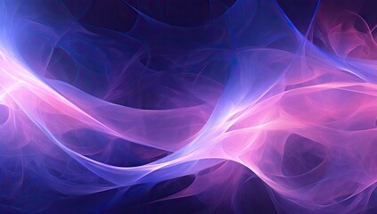 abstract violet lights and blue shapes with blue reflection Generative AI