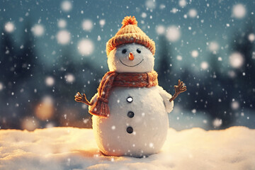 Cute snowman