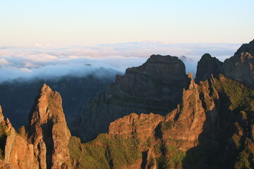 sunrise over the mountains