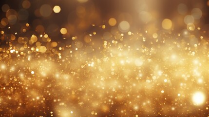 Golden Christmas Particles: Shiny Holiday Lights
