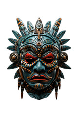 American native chief head mask isolated