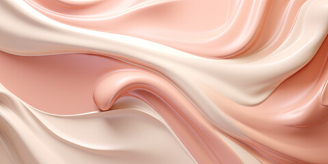Fototapeta premium Abstract cream wallpaper. Creative cosmetics banner