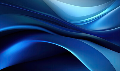 Abstract blue wave wallpaper. Creative futuristic lines background. For banner, postcard, book illustration.