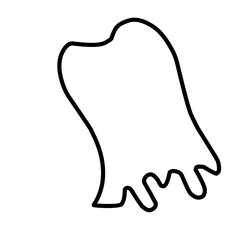 Superhero Cape Outline 