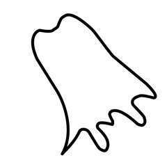 Superhero Cape Outline 