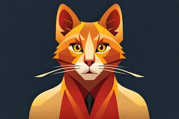 Obraz premium red cat