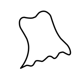 Superhero Cape Outline 