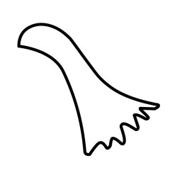 Superhero Cape Outline 