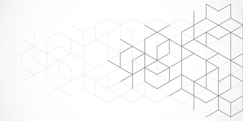 The graphic design elements with isometric shape blocks. Vector illustration of abstract geometric background