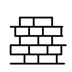 Brick Line Vector 