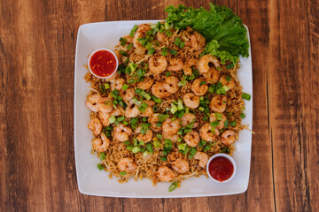 Shrimp fried rice