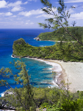 Looking Out Across The Coastline Of The Main Island Of Vavau Island; Tonga