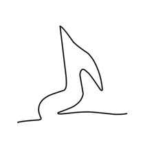 Musical Notes One Line Drawing 