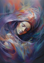 Art abstrait femme