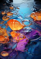 Gouttes color&eacute;es