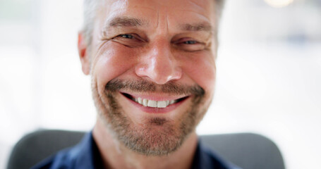 Remote Video Conference Interview Portrait