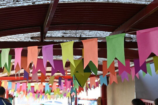 Junine party flags