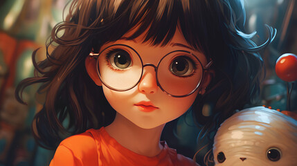 cute child. Generative AI