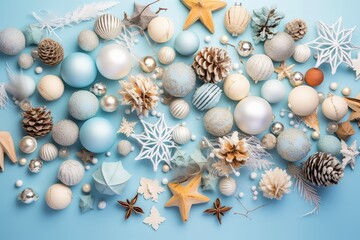 Christmas and New Year Concept. Christmas and New Year Background. Christmas and New Year Theme. Christmas Gift. New Year Party. Generative Ai.