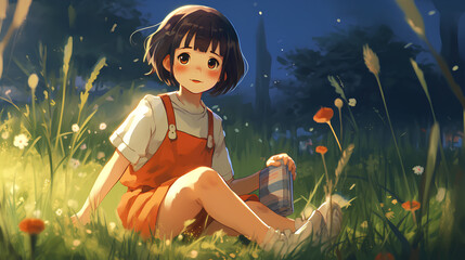 cute child. Generative AI