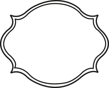 ornamental Frame or borders icon in line. isolated on transparent background. decorative Different shapes. Photo, mirror Vintage, retro design. Elegant, modern style. Hand drawn trendy Vector app web