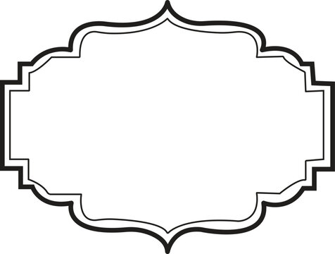 ornamental Frame or borders icon in line. isolated on transparent background. decorative Different shapes. Photo, mirror Vintage, retro design. Elegant, modern style. Hand drawn trendy Vector app web