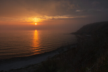 Sonnenuntergang in der Bucht