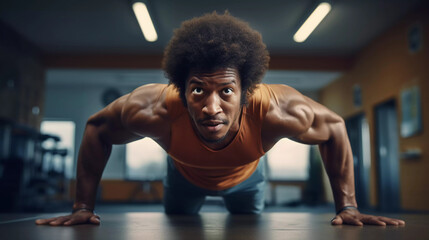 black man at the gym