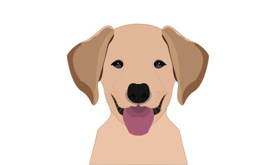 golden retriever dog vector illustration