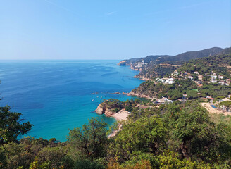 View of the coastline. Costa Brava 