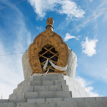 Stone structure at the sera monastery; Lhasa xizang china