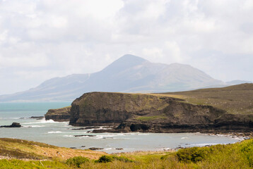 A view towards croag patrick from clare island; County mayo ireland