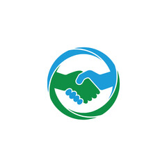 modern circle hand logo