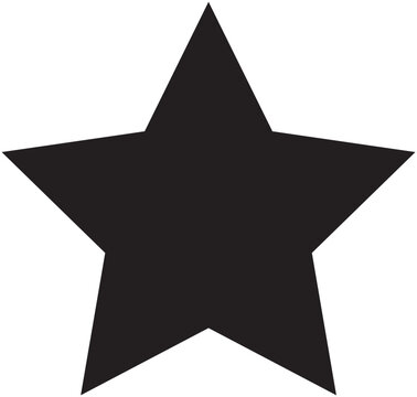 black star icon. star icon  on blackd