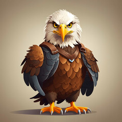 Obraz premium Eagle Bird Illustration AI Generative