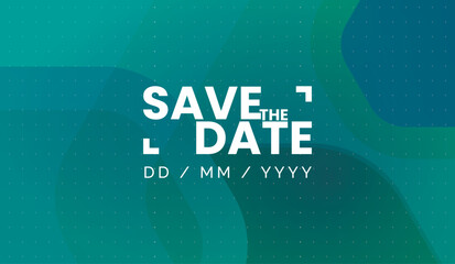 Save the date banner. Can be used for business, marketing and advertising. logo graphic design of event summit made for Technology and upcoming events. Vector EPS 10