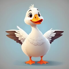 Goose Bird Illustration AI Generative