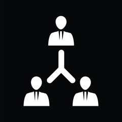 The management and teamwork icon. Team and group, teamwork, people, alliance, management symbol.