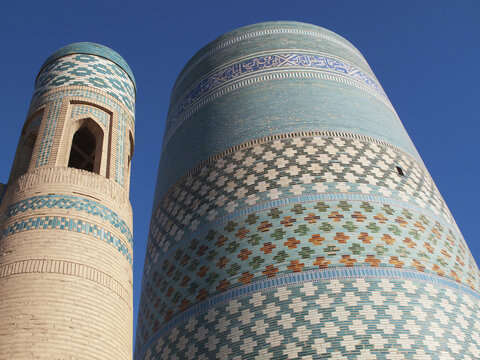 Kalta Minar, Ichan Kala Old City, Khiva, Kizilkum Desert; Khwarezm Region, Uzbekistan