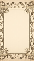 wedding invitation empty frame