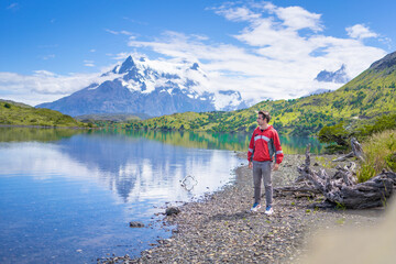 Views of Mountains in Torres del Paine National Park