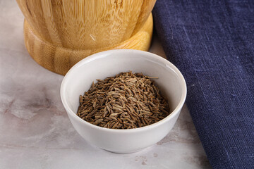 Zeera seeds in the bowl