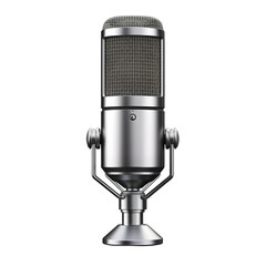 microphone, on a transparent background - Ai generated	
