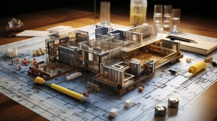 the engineering and construction industry detailed architectural drawings