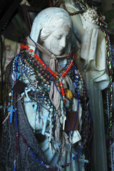 Holy Statue In St. Brigid's Well On The Wild Atlantic Way Coastal Route; Liscannor, County Clare, Ireland
