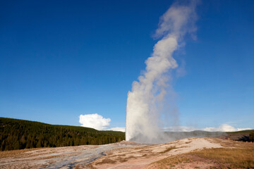 Fototapeta na wymiar Yellowstone National Park Beauty of Nature in the USA, World Heritage