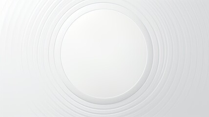 a white background with a perfectly centered abstract circle, portraying simplicity and sophistication.